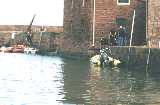 Diving from North Berwick harbour