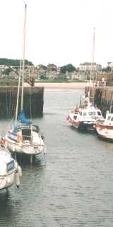 View from the harbour towards North Berwick West Bay