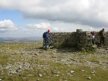 At the top of Ingleborough