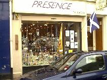 Presence shop with Scottish flag